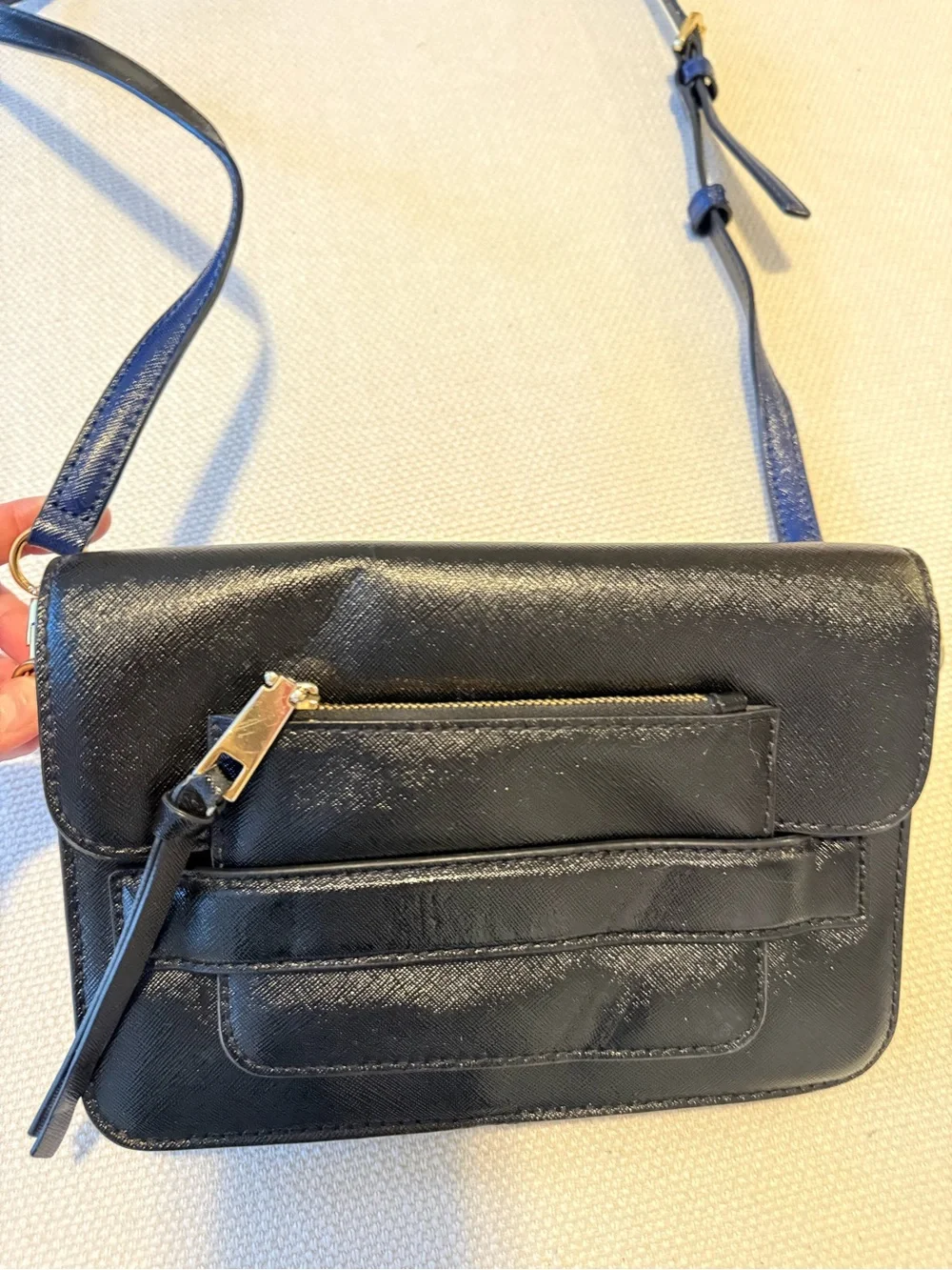 Marc Jacobs Black Leather Crossbody Shoulder Bag